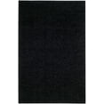 thumbnail image 3 of SAFAVIEH Lavena Solid Plush Shag Area Rug, Black, 6' x 9', 3 of 8