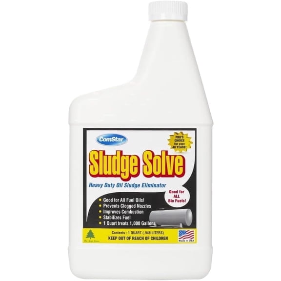 ComStar Sludge Solve 1 qt Heavy Duty Oil Tank Eliminator, Fuel Treatment