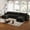 Black, U shaped, variant on 3 Seat L-Shaped Cloud Sectional Sofa for Medium Room