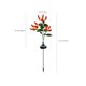 thumbnail image 2 of Luces de estaca de flores solares Luces de llama falsa LED para exteriores | Decoración de jardín de plástico impermeable | Iluminación de paisaje con energía solar para el camino del patio | Rojo |, 2 of 7