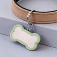 thumbnail image 3 of Outdor Stainless Steel Engraved Glitter Bone Shape ID Double Custom Text Lightweight Cat Name, 3 of 4