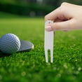 thumbnail image 2 of KAKOWELY 2 Pcs Fourchettes de Golf en Acier Inoxydable Outils de Réparation de Pelouse de Golf Extérieur Fourchettes de Golf, 2.95"X0.63"X0.04 Pouces, 2 of 4