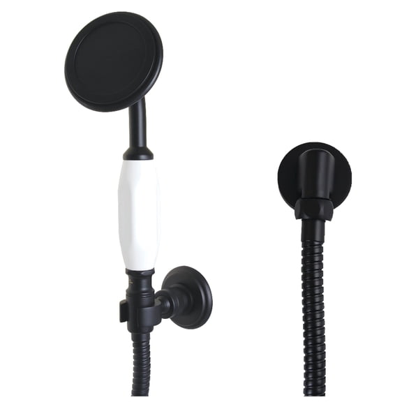 Kingston Brass KX10200SE Vintage Hand Shower Kit, Matte Black