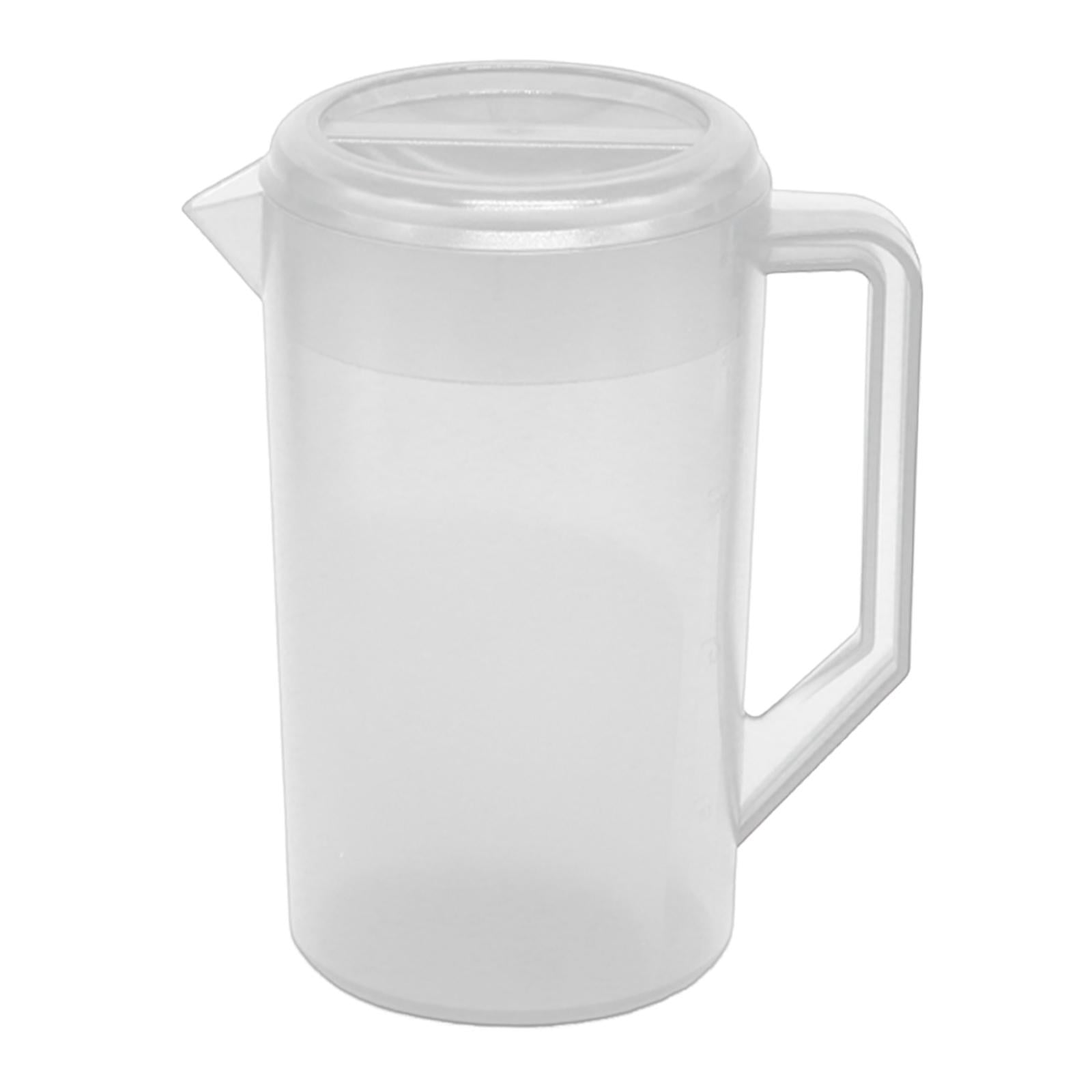 Zxpjkyu Water Jug Pitcher Easy to Clean Easy to Fill with Handle and Lid Kettle Iced Tea Clear