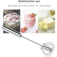 thumbnail image 4 of 3PCS Hand Push Whisk,Stainless steel whisk,12 inch Semi-Automatic Egg Whisk, Stainless Steel Egg Whisk for Home Blending, Whisking, Beating, Stirring, 4 of 8