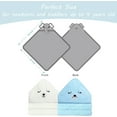 thumbnail image 5 of 2 Pack Hooded Baby Towels - Premium Ultra Soft Organic Baby Bath Towel – Absorbent and Hypoallergenic Towels for Baby Boy Girl, Toddler, Newborn Essentials, 5 of 6