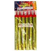Beyond Global Sparkling Party Firework Candle, Small, 6 Count