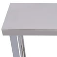thumbnail image 6 of Commercial Food Prep Table, Stainless Steel Heavy Duty Metal Work Table Workbench with Wheels & Shelves for Restaurant Kitchen Silver 23.62*11.81*33.46in, 6 of 7