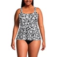thumbnail image 3 of Lands' End Women's Plus Size DD-Cup Flutter Scoop Neck Tankini Top, 3 of 3