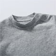 thumbnail image 3 of Fdrone Toddler Baby Boys Girls Solid Color Short Sleeve Crew Neck T-Shirts Casual Crewneck Tops Tees Shirts Summer Sweatshirt Basic Tee Solid Casual Clothes (12-18 Months, Grey), 3 of 7