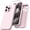 Pink, variant on KOMI Compatible with iPhone 16 Pro Case with 2 x Screen Protector, Shockproof Liquid Silicone Cover, Drop Protection Phone Case for iPhone 16 Pro, Pastel Lilac