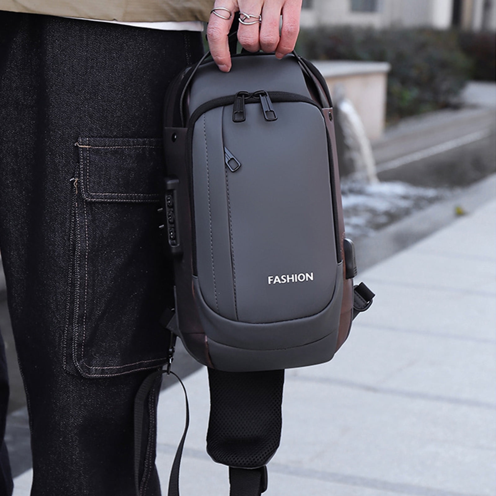 TopLLC Sac à Bandoulière Antivol Sac à Bandoulière avec Port de