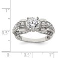thumbnail image 2 of 925 Sterling Silver Cubic Zirconia Cz Ring, 2 of 6