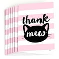 thumbnail image 2 of Big Dot of Happiness Purr-fect Kitty Cat - Kitten Meow Baby Shower or Birthday Party Thank You Cards (8 Count), 2 of 6