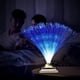 thumbnail image 4 of Lámpara LED de fibra óptica con alimentación por USB y batería | Luz de fibra óptica multicolor de 31 cm con control remoto | Decoración relajante para dormitorio de niños y adultos., 4 of 5