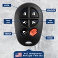 thumbnail image 5 of Key Fob for 2004 2005 2006 2007 2008 2009 2010 2011 2012 2013 2014 2015 2016 2017 2018 Toyota Sienna Keyless Entry Remote Control, 6-Button GQ43VT20T, Programming Guide Included, 5 of 6