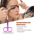 thumbnail image 2 of Linyer Eyebrow Scissors Household Simple Stainless Steel Brow Shape Tools Convenient Personal Care Trimmer Beauty Tool for Makeup Use Blue Pink, 2 of 4