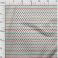thumbnail image 3 of oneOone Coton Cambric Rose Tissu Chevron Robe Tissu Tissu Imprimé par la Cour 56 Pouces de Large, 3 of 4