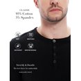 thumbnail image 3 of Playera Hombre Cuello Henley Casual Cómoda Manga Corta, 3 of 8