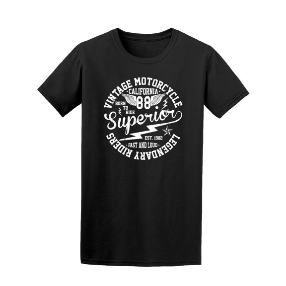 California Vintage Motorcycle Tee Men's -Image by Shutterstock