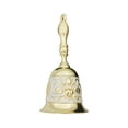 thumbnail image 2 of Almencla Christmas Resturant Service Bell, Dining Table Bell, Handheld Ringing Bell, Decorative Hand Bell Retro Call Bell Decor White Golden, 2 of 8