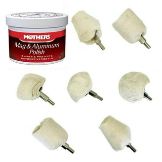 Mothers Polish Bundle - 10oz Mag & Aluminum Polish for Aluminum, Stainless  Steel, Brass with Mothers Microfiber Applicator Pads