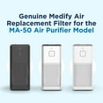 thumbnail image 3 of Medify MA-50 Genuine Replacement Filter for Allergens, Smoke, Wildfires, Dust, Odors, Pollen, Pet Dander | 3 in 1 with Pre-filter, True HEPA H13 and Activated Carbon for 99.9% Removal | 1-Pack, 3 of 7