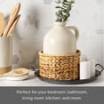 thumbnail image 4 of Elements Decorative Rattan Basket Vase Ceramic 7.48 x 7.48 x 9.45 inches White, 4 of 5
