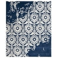 thumbnail image 2 of SAFAVIEH Bella Zlata Medallion Geometric Wool Area Rug, Navy/Ivory, 8' x 10', 2 of 8