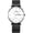 Black, White/Black Band, variant on Easy Reader Men's Quartz Watch 40mm Minimalist Analog Watches with Luminous Hands & Markers Day-Date Display Waterproof Wrist Watch for Men, Silver/Black/Rose Gold Case, Black/White Dial