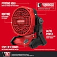 thumbnail image 2 of Ventilador inalámbrico CRAFTSMAN 20V MAX* CMCE001B con 3 velocidades rojo, 2 of 6