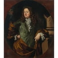 thumbnail image 3 of Nicolaes Maes 12x14 Black Modern Framed Museum Art Print Titled - Portrait of a Man, Traditionally Identified as Count Borchgrave, 3 of 5