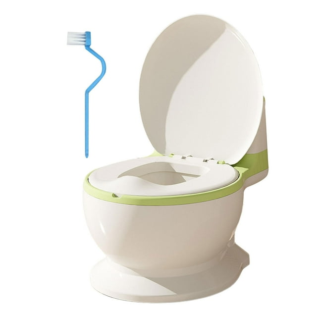 Orinal de Entrenamiento Sunnimix para El Baño Inodoro Realista Tamaño Compacto Verde