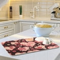 thumbnail image 6 of Love Hearts and Flowers Valentine Dish Drying Mat Microfiber Kitchen Pad Large Counter Absorbent Dish Mats Drainer Rack 18"x24", 6 of 7