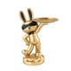 thumbnail image 2 of Figura de conejo nórdico, organizador de artículos diversos, expositor de resina, joyero Dorado, 2 of 9
