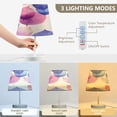 thumbnail image 3 of Ryvnso LED Bedside Table Lamp Pastel Retro Leaf Bedroom Desk Lamps Nightstand Lampshade M, 3 of 7