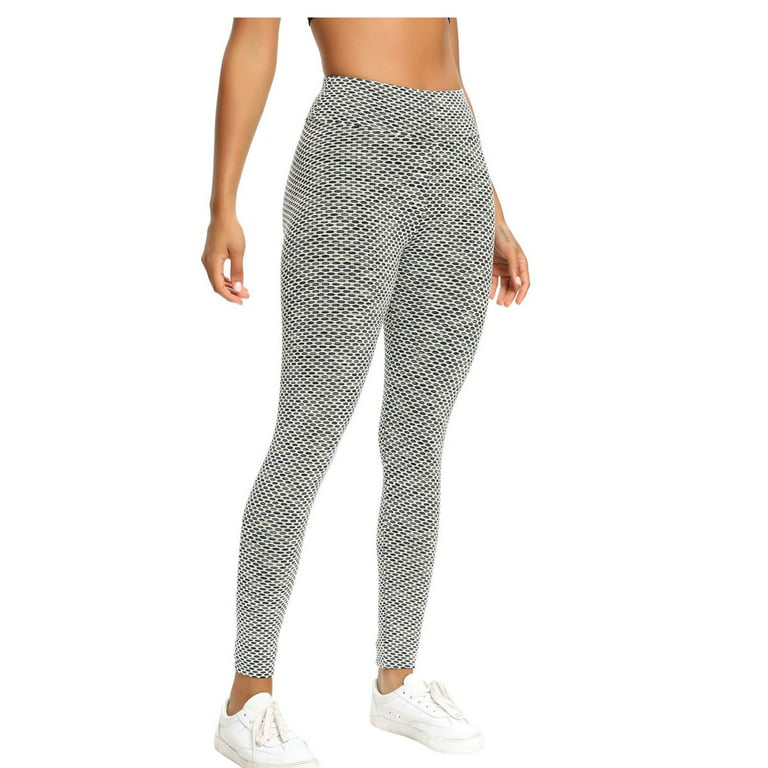 MRULIC yoga pants Length Womens Fitness Stretch Active Running Sports Yoga  Full Leggings Pants Yoga Pants Green + XL 