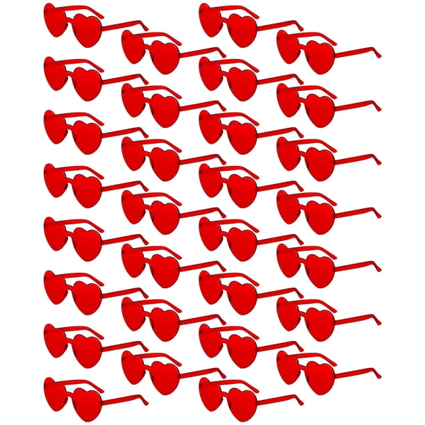 30 Pares de Gafas de Sol Colzzy con Forma de Corazón para Halloween para Mujer