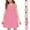 Hot Pink, variant on YOUYEDIAN Sleeveless Sundress Girls Summer Crew Neck A Line Princess Dress Toddler Casual Solid Color Dress (Hot Pink, 6-7 Years)