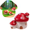 thumbnail image 2 of Cute Mushroom House Ornament, Miniature Resin Tabletop Decor for Fairy Garden, DIY Terrarium & Mini Landscape Accessories, Charming Desk Decor, 2 of 4