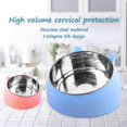 thumbnail image 4 of KAIYANG Comedero elevado para gatos y perros, antideslizante, plataforma inclinada de 15 cm, cuenco extraíble de acero inoxidable, 200 ml, color azul, 4 of 5