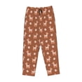 thumbnail image 4 of Naloa Cute Poodle Dog Print Women’s Ultra-Soft Comfy Pajama Lounge Pants with Pockets & Drawstring, 4 of 8