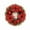 Red, variant on SCNOR Gold Christmas Wreath 13 Inch, Reusable Plastic Xmas Door Hanging Decor, Festive Holiday Front Door Decoration for Indoor Home