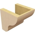 thumbnail image 5 of 6"W x 6"D x 6"H Wide Greensboro Rough Cedar Woodgrain TimberThane Corbel, Primed Tan, 5 of 6