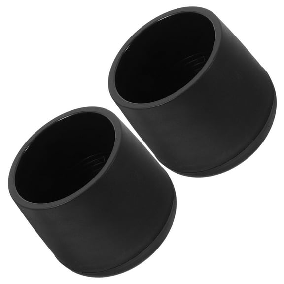 LABSERRON 2Pcs Succulent Pots Plastic Black Round Design With Drainage For Indoor Gardening 15.0X13.0X13.0In