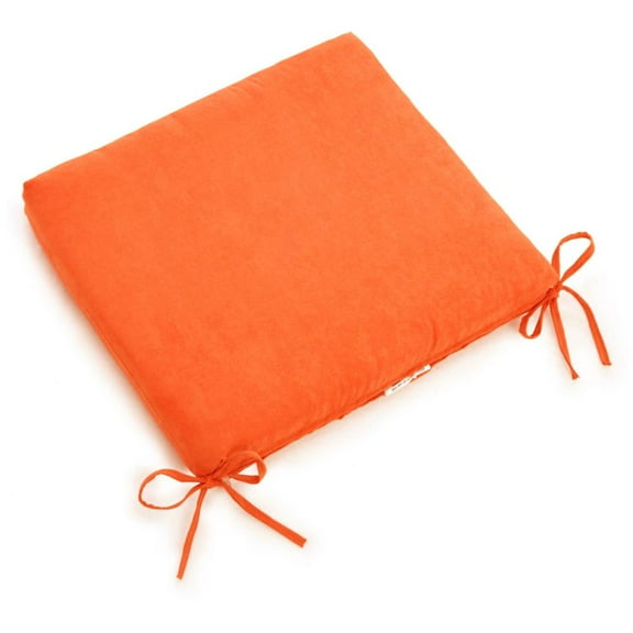 Blazing Needles 20-inch by 19-inch Solid Microsuede Chair Cushion  93454-1CH-MS-TD