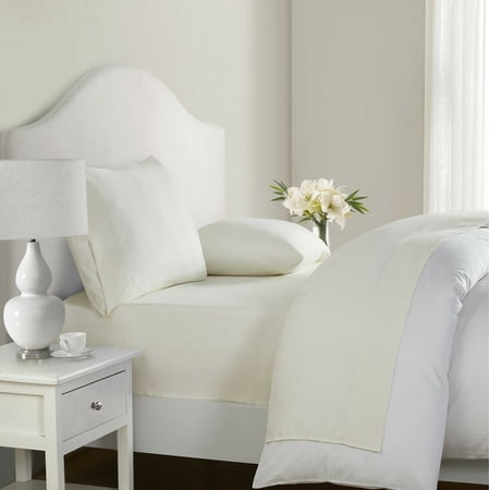 Kate Aurora Hotel Living Ultra Soft Microfiber Hypoallergenic Deep Pocket Sheet Sets - Ivory Beige Queen