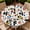 Abstract-Graffiti-Print, variant on YESAD Round Outdoor Tablecloth For Up To 36in With Umbrella Hole & Zipper Waterproof Elastic Edge Fitted Table Cover Big Sunflower For Patio Picnic Party, Boho-Kilim-Square