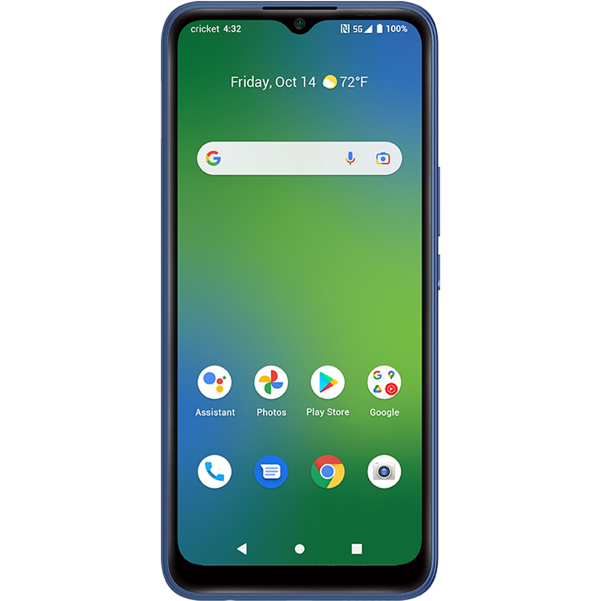 Cricket Wireless Innovate E 5G, 64GB, 4GB RAM, Lightning Blue - Prepaid Smartphone