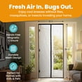 thumbnail image 6 of Flux Phenom Magnetic Screen Door, Hands-Free Sliding Mesh Door Net 38 x 82", 6 of 11